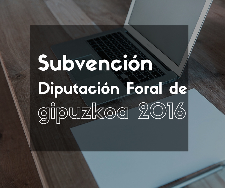 Subvención Diputación Foral sobre la Innovación del producto 2016