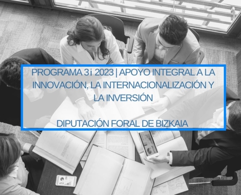 Programa 3i 2023 | Apoyo Integral a la Innovación, la Internacionalización y la Inversión | Diputación Foral de Bizkaia